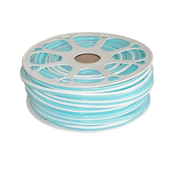 Flexible silicone split neon light bar showing 8mm width and neon colour options