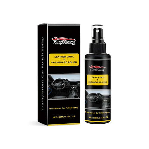 Car polishing spray bottle and box kit for automotive paint maintenance, showing 3.7x14 cm dimensions.