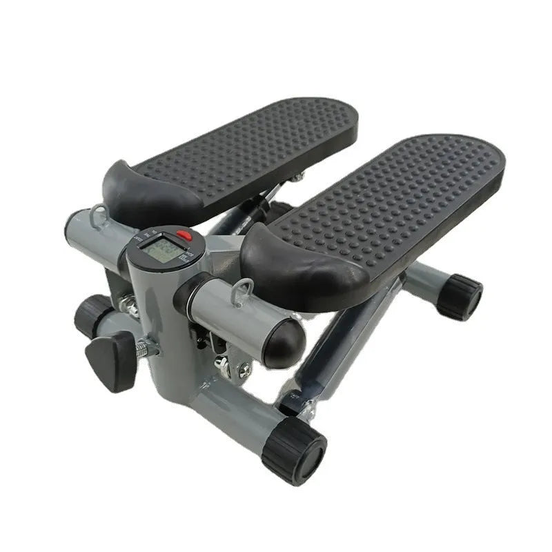 Silver gray hydraulic pedal machine for waist slimming and home fitness