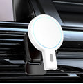 Compact magnetic absorption wireless charger with PD protocol in black colour