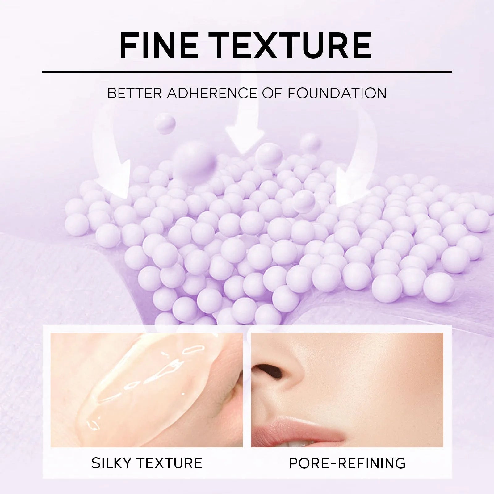 30g moisturising colour-correcting makeup primer in purple, pink, and green shades in colour box packaging
