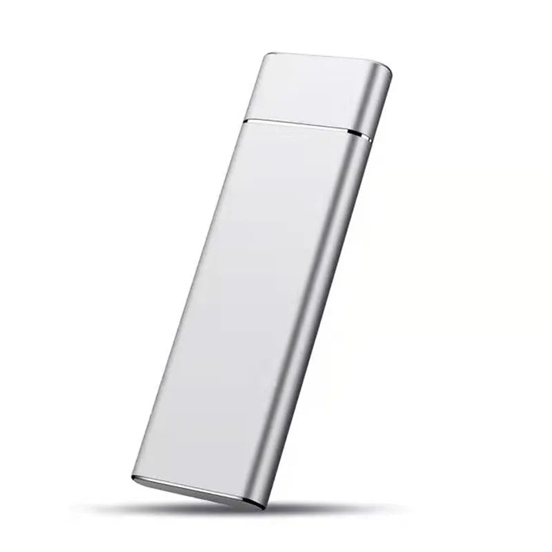 High-speed 6TB SSD mobile hard disk with metal shell in black, blue, orange, red, or silver colours.