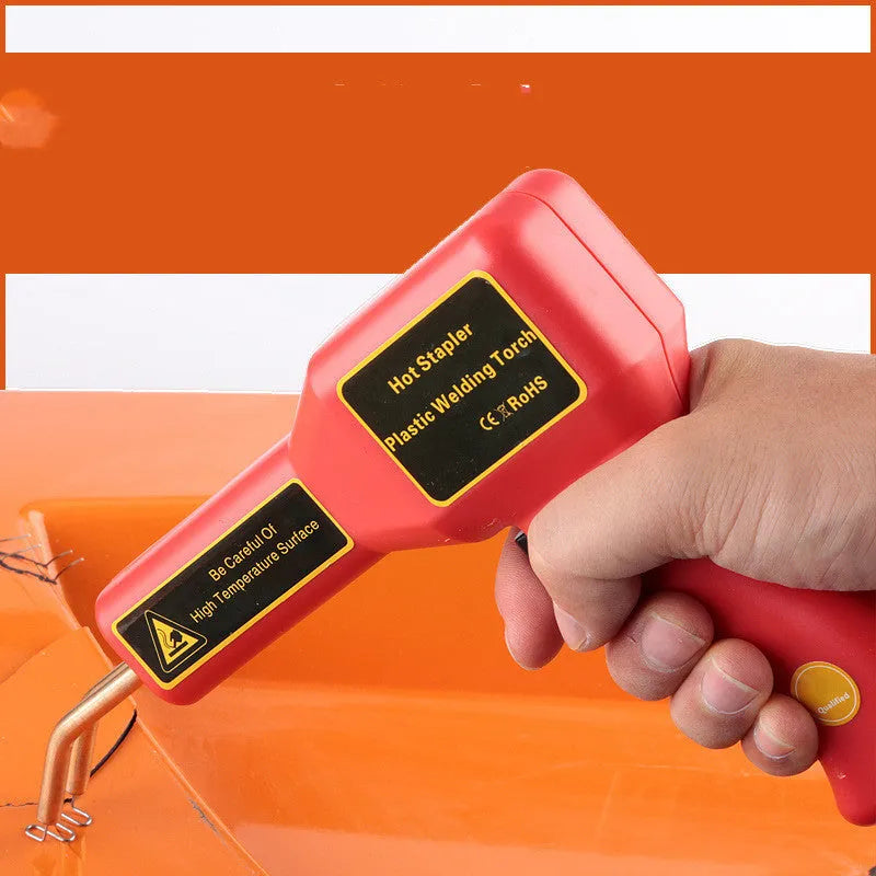 Plastic welding repair gun for car bumpers with LED light and power cord.