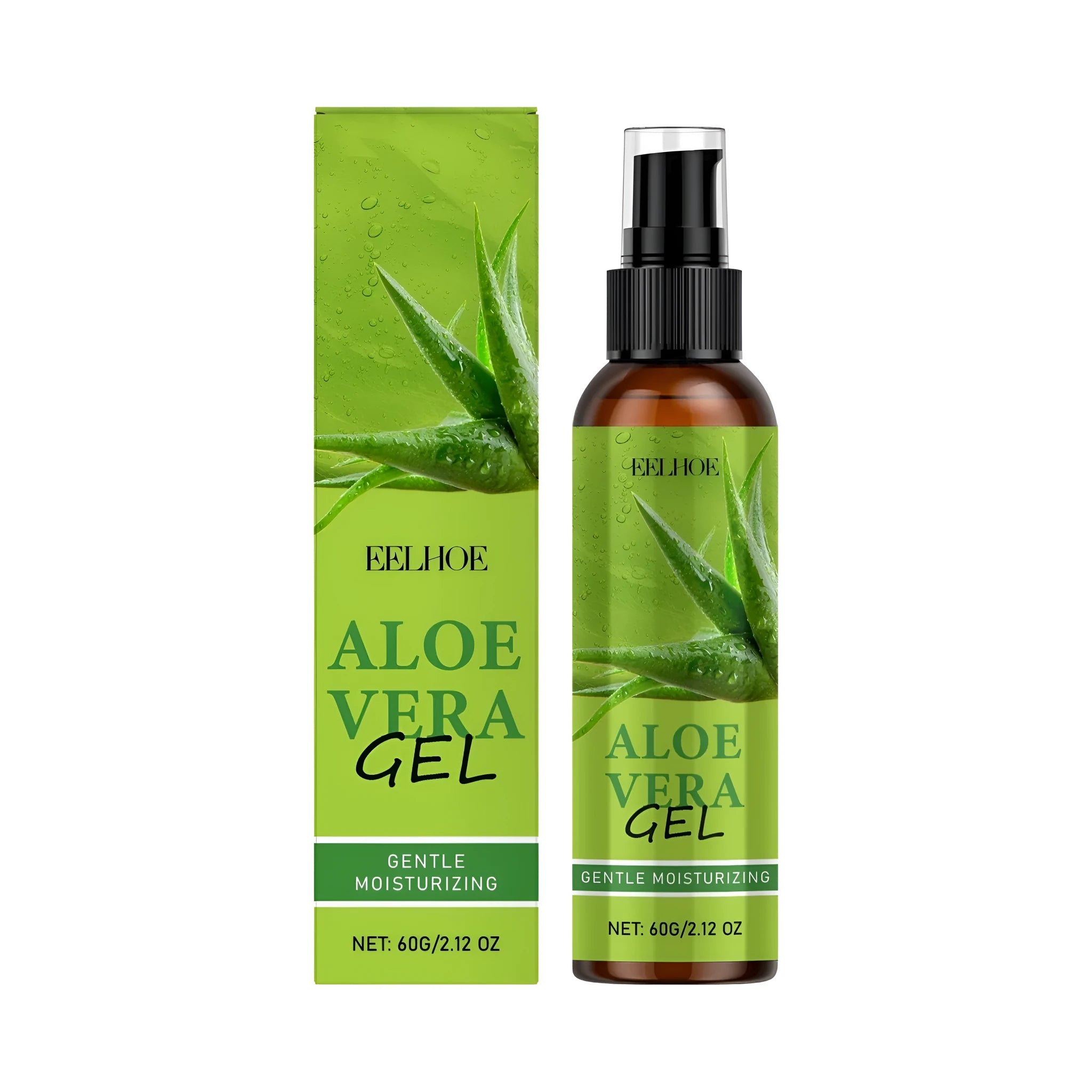 60g tube of aloe vera gel with glycerin and sodium hyaluronate for skincare
