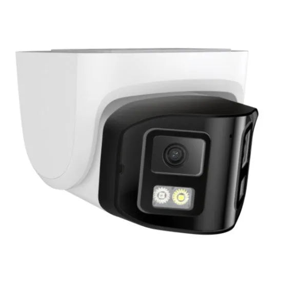 4MP dual-lens panoramic network CCTV camera with IP66 waterproof rating for security