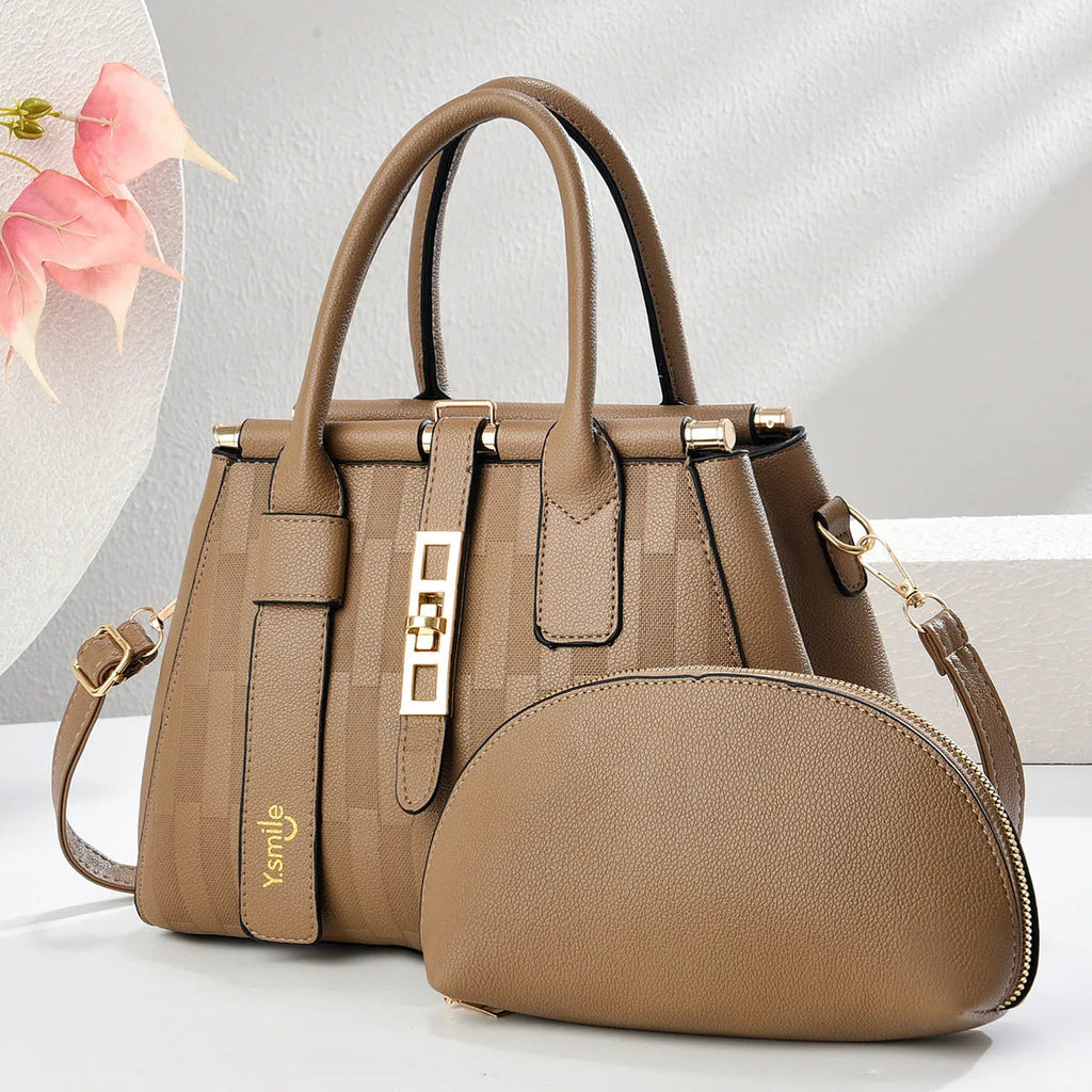 Round black PU leather crossbody bag with adjustable strap on a mannequin, showing zip closure.