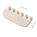 White plastic toilet urine guard for children's toilet training placed on standard toilet seat