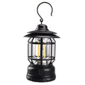 Portable camping head lamp lantern in black, dark green, or red colour options