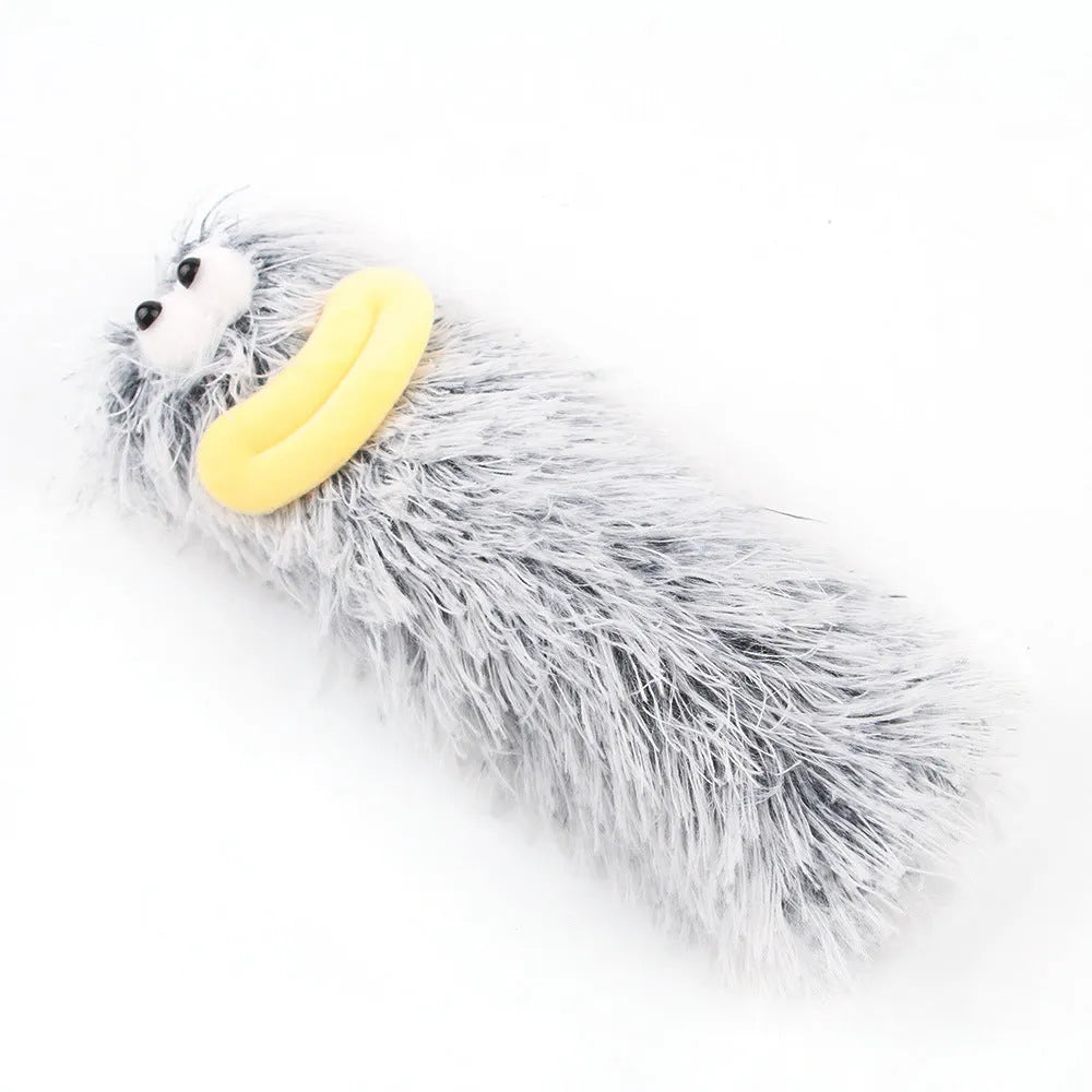 Soft plush interactive cat toy pillow with crinkle sound and natural catnip filling in assorted colours