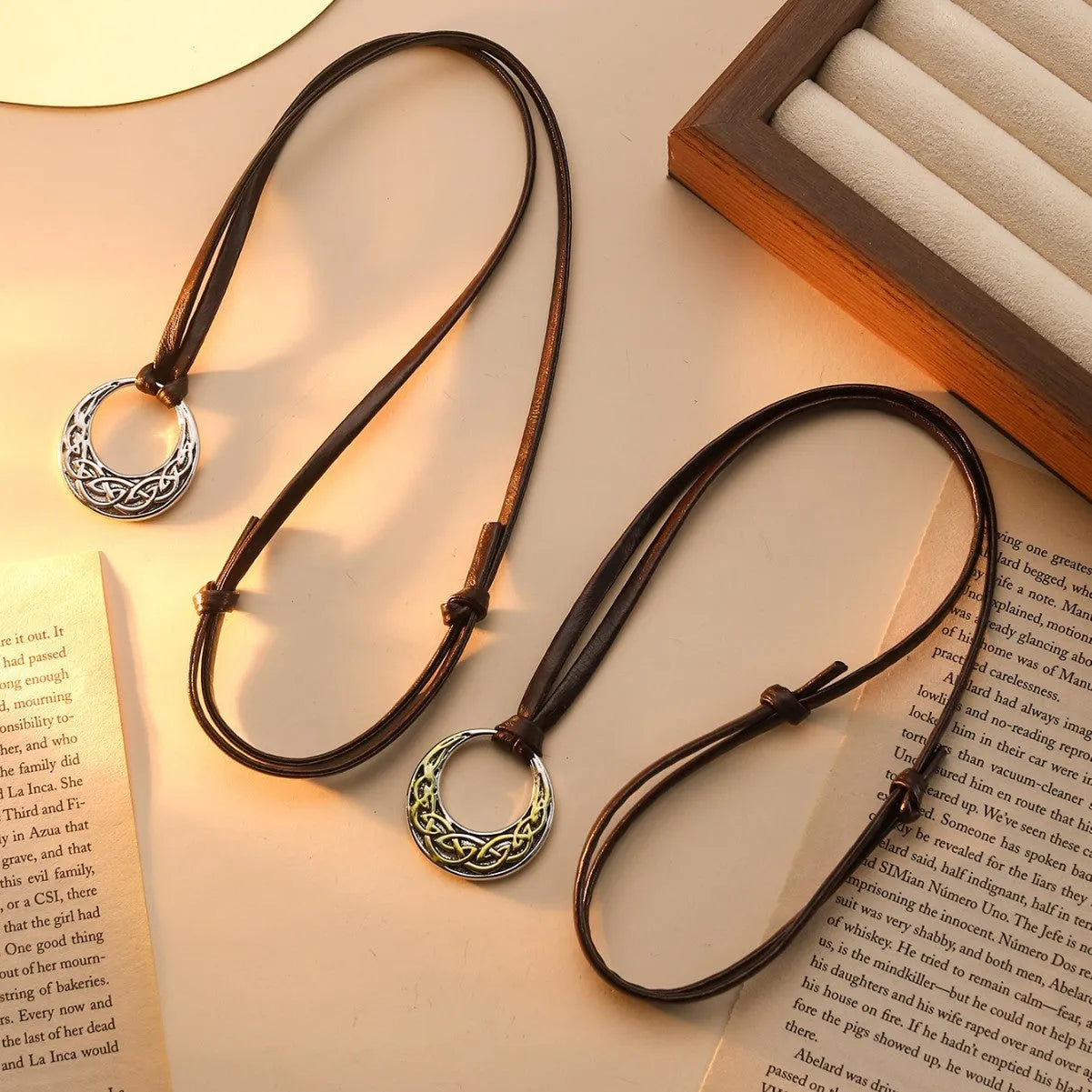 Alloy skull pendant necklace antique silver adjustable knot 71-80cm regular chain women jewellery