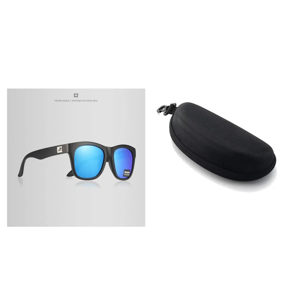 Polarised sunglasses with TAC lenses and PC frame for outdoor UV protection