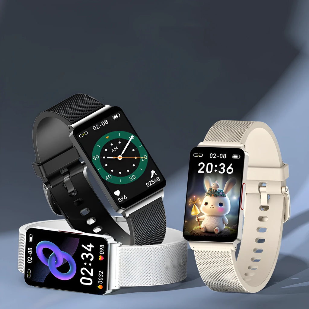 Blood glucose monitoring smart bracelet with touch screen on TPU strap