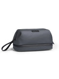 Men's large capacity toiletry bag in black oxford cloth with single compartment