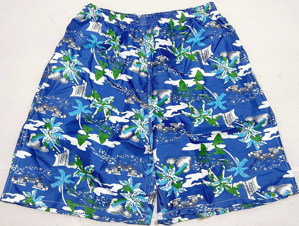 Men's floral print swimming trunks in multiple colour variations for pool and beach wear
