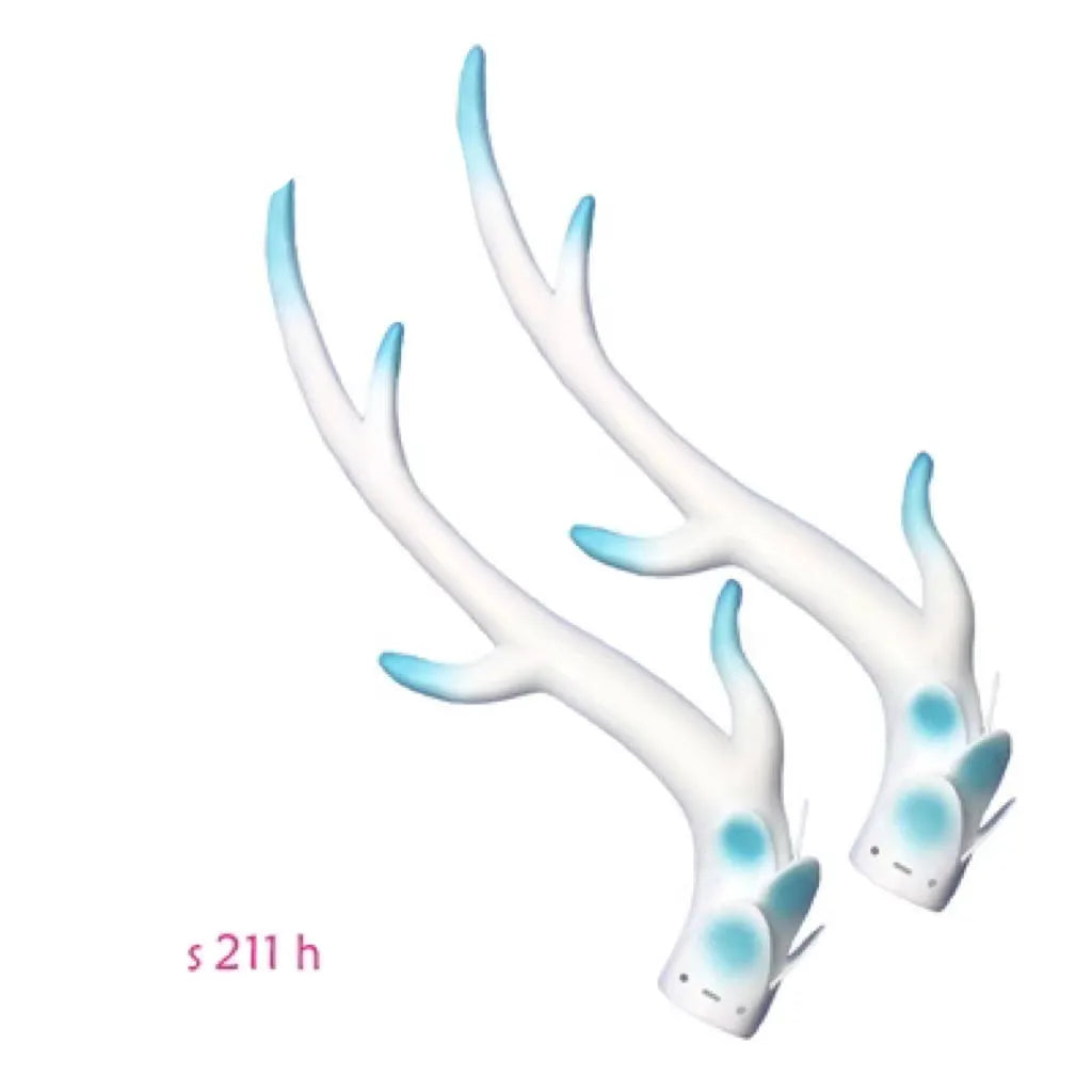 Resin dragon horn helmet decorations for motorcycle and scooter customisation in multiple colours
