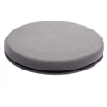 360-degree rotating car seat cushion with non-slip base showing plush cloth cover and circular shape