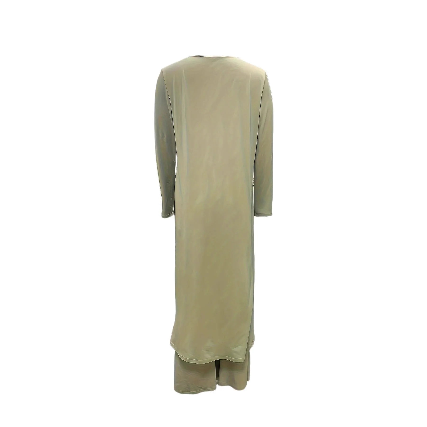 Casual polyester two-piece lounge set with loose fit in black, available sizes S to 5XL