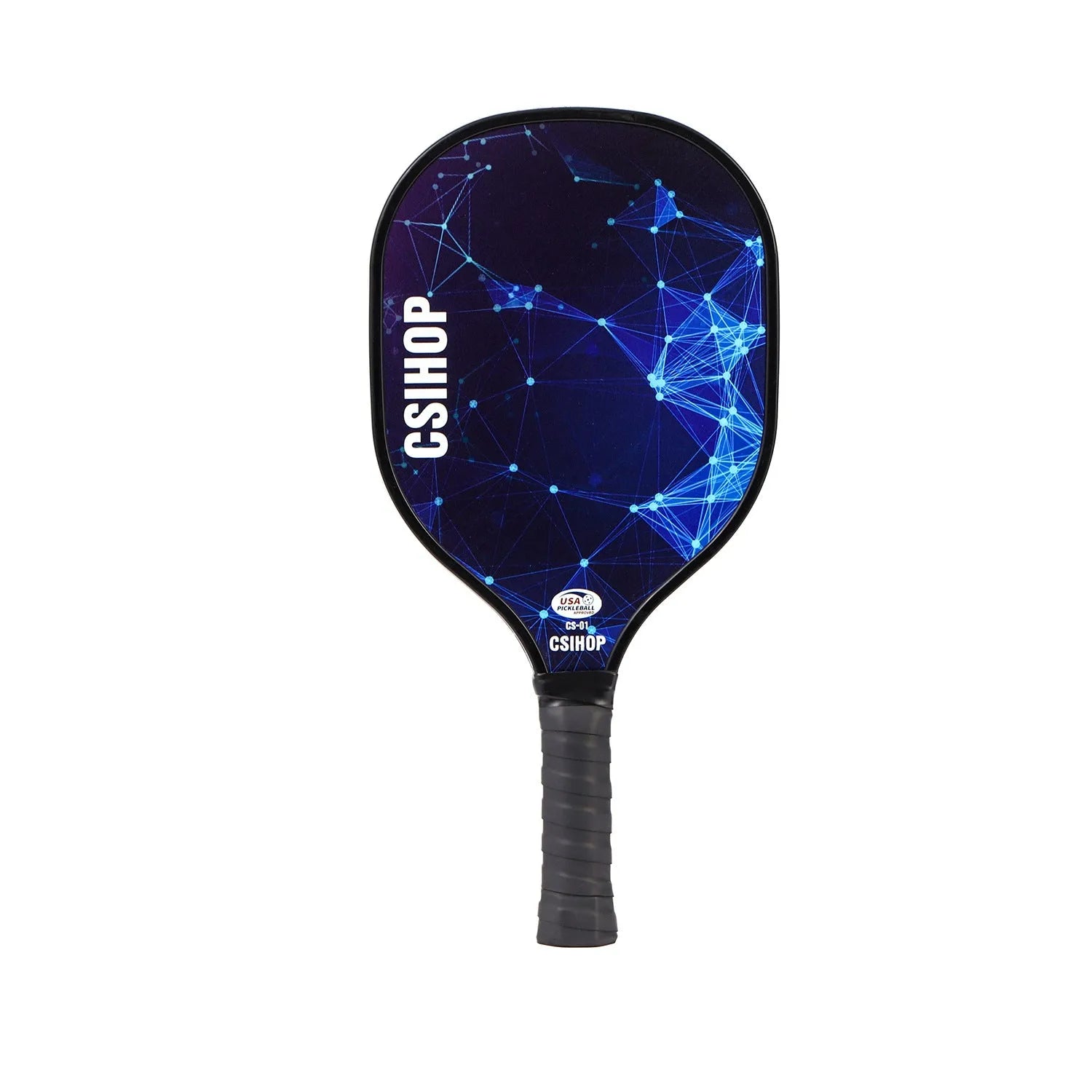 Poplar Peak wooden sports racket for table tennis and pickleball training, shown with model number options.