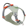 Nylon dog harness with LED light in multiple colours including light purple, green, black, orange, white, blue