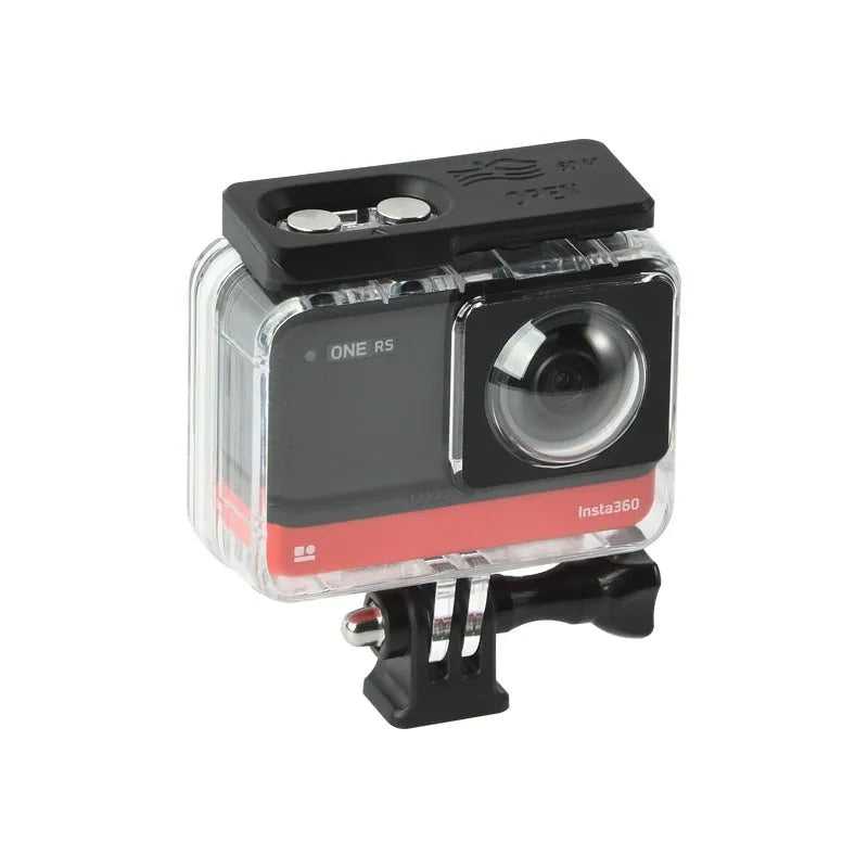 Transparent waterproof protective case for Insta360 One RS panoramic camera