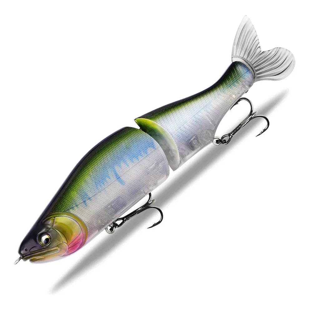 185mm soft plastic swimming fishing bait for bass tossing technique in multiple colours