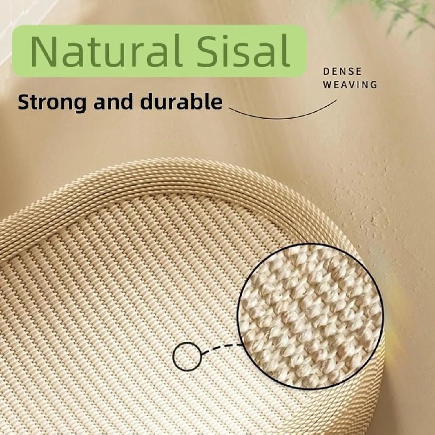 Large rectangular sisal cat scratching board with a built-in cat bed lounge on top.