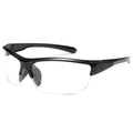 Men's athletic cycling sunglasses with semi-frameless frame in various colour options