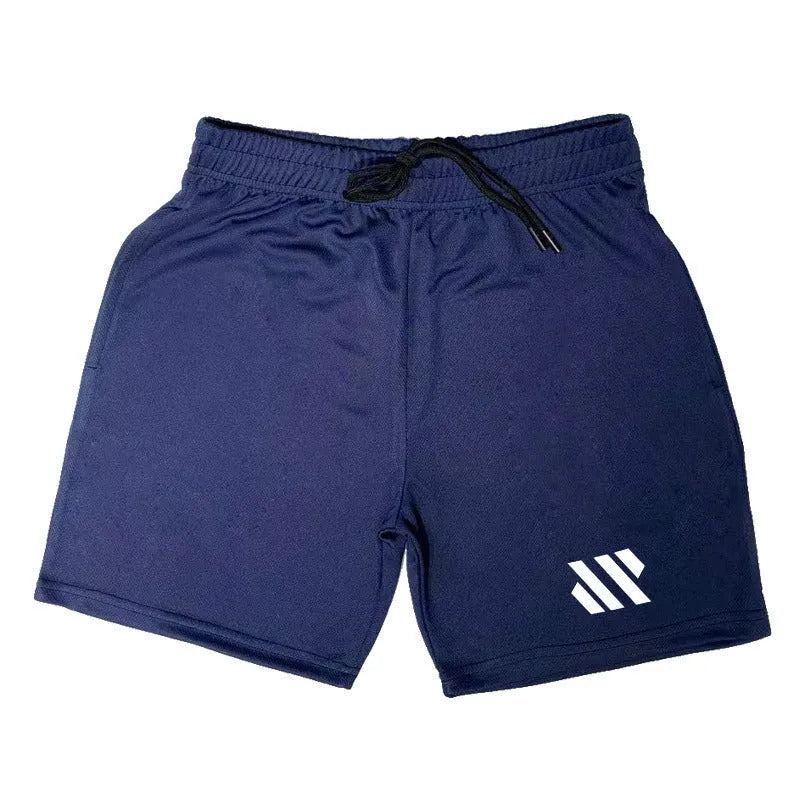 Loose fit metal silk fabric sports shorts in army green colour for summer running.