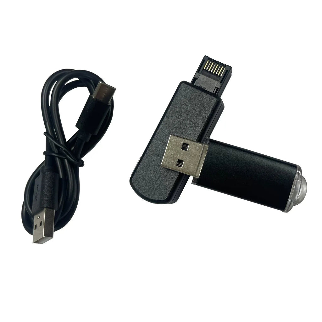 Black aluminium alloy and ABS USB drive tool for PlayStation console with Ethernet port