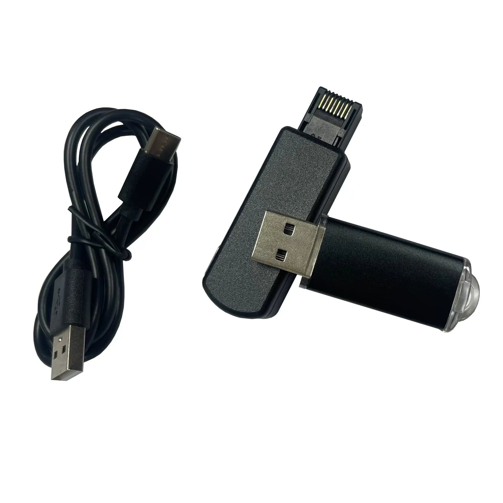 Black aluminium alloy and ABS USB drive tool for PlayStation console with Ethernet port
