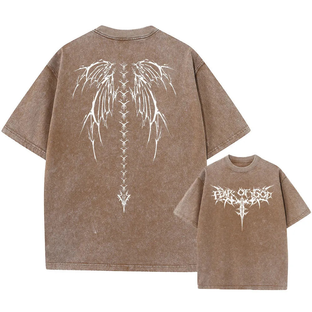Men's oversized cotton t-shirt in loose fit with drop-shoulder short sleeves, shown in colour SX2608.
