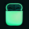 Luminous coloured silicone flip-top protective case for Apple AirPods wireless earphones