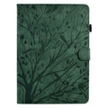 Pachira Macrocarpa imitation leather tablet protective case with integrated viewing bracket in black.
