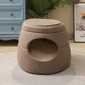 Tree hole cat litter kennel in blue, 45x33x37cm, for small dogs and cats