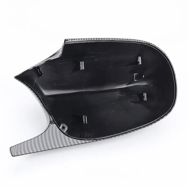 Pair of black ABS plastic rearview mirror housings for BMW 3 Series E90
