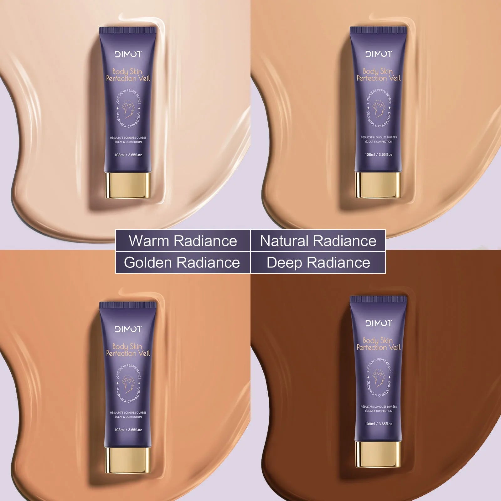 108ml tube of waterproof body concealer cream with an application brush for covering tattoos and birthmarks.