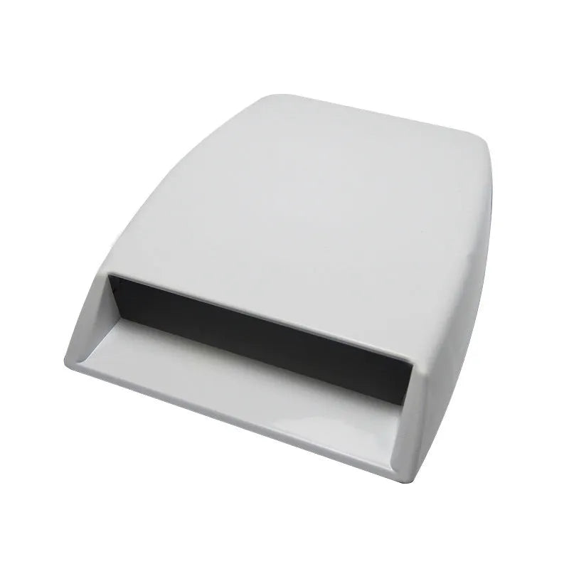 Car dashboard decorative air vent accessory in ABS plastic showing black, white, and silver colour options