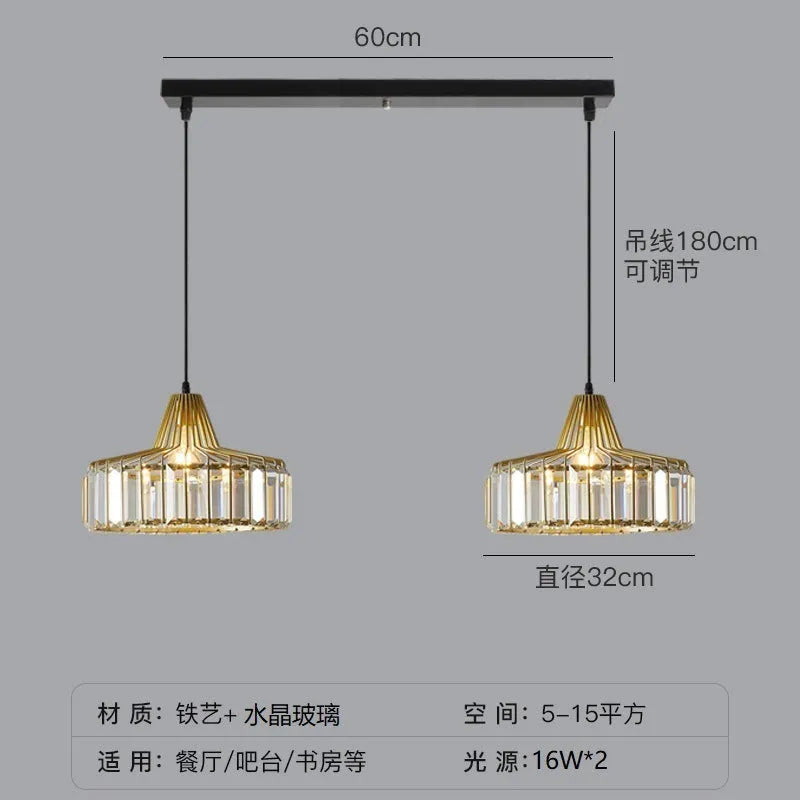 Modern light luxury crystal sun lamp ceiling light in gold or black finish with LED source