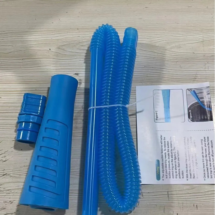 Blue plastic suction pipe vacuum cleaner head with 114cm length for washing machine cleaning