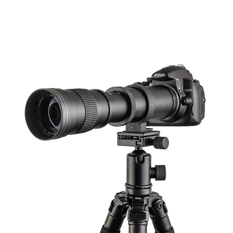 420-800mm manual telephoto zoom lens adapter with T-mount and 67mm filter thread