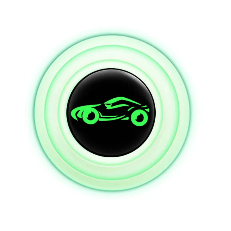 Silicone car door shock protector pads in black and luminous styles, 20mm diameter