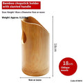 Portable bamboo chopstick holder tube in various sizes and creative designs.