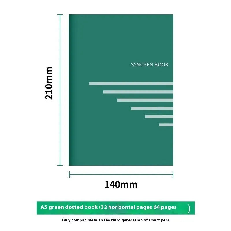 Loose spiral notebook refill core with 64 pages of zodiac forest paper for 6-hole binders