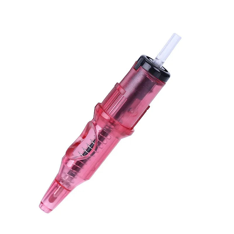 Tattoo integrated needle drawing tool with line, point and colour pen functions in a compact storage box.