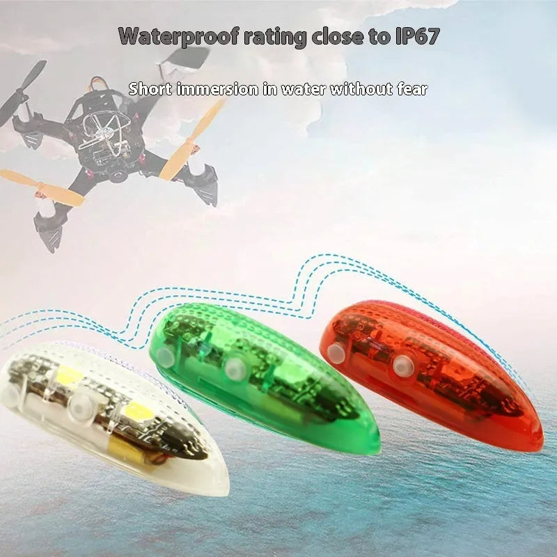 V3 wireless charging navigation lights for model cars and ships in red, green, and white colours