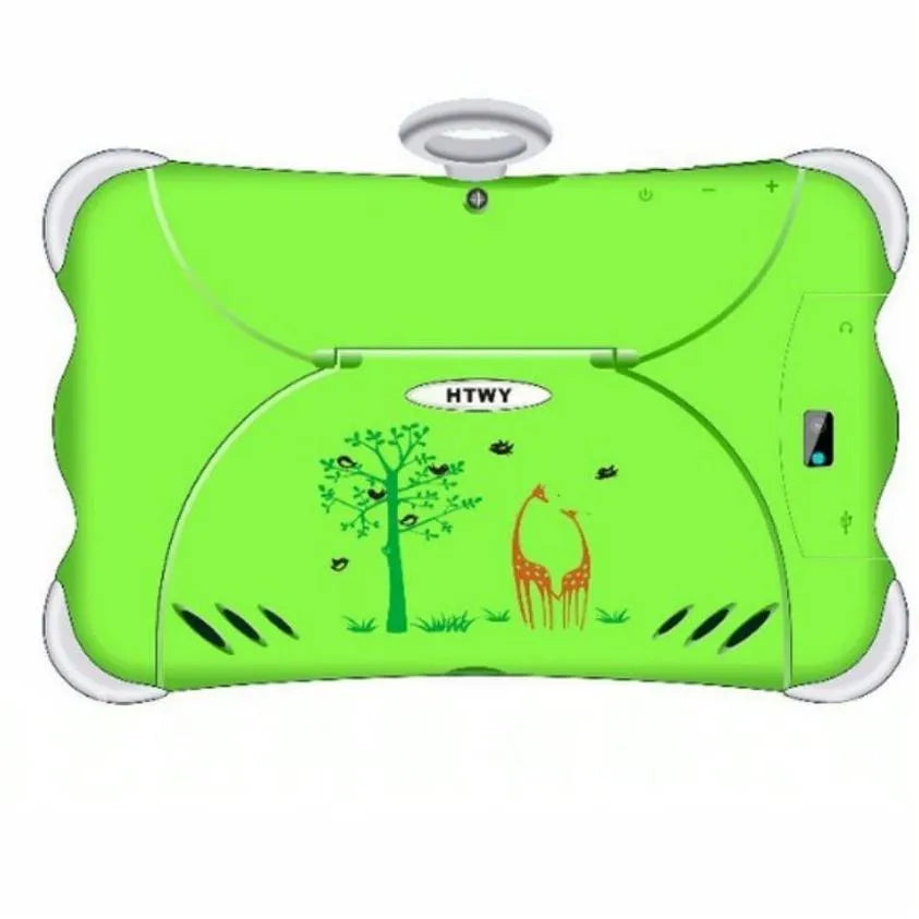 7-inch children's learning tablet in cartoon colours with stand and 3G calling