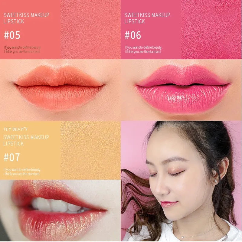 Fey Beauty cameo brown nude lipstick with non-stain formula and 3.8g content