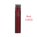 Boxed set of twelve coloured 0.7mm mechanical pencil refill leads in plastic tubes