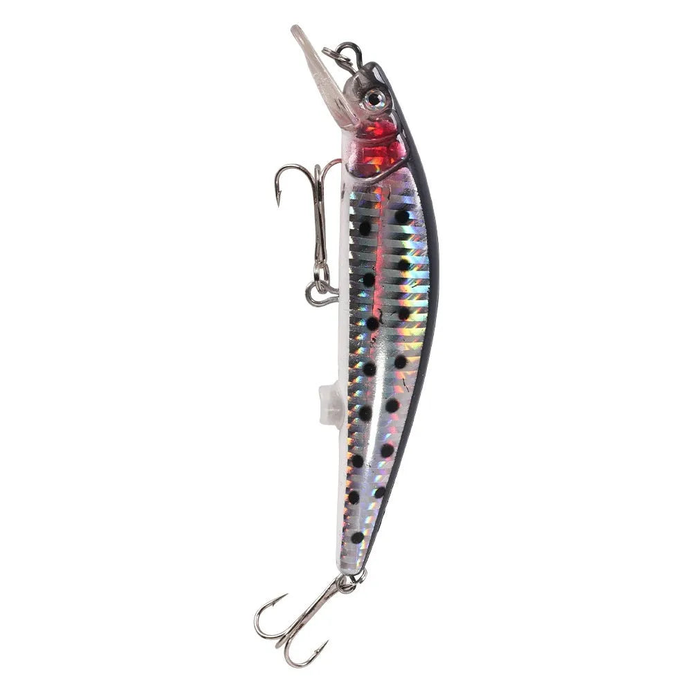 Floating Mino electric USB bait lamp with colourful design and blister packaging