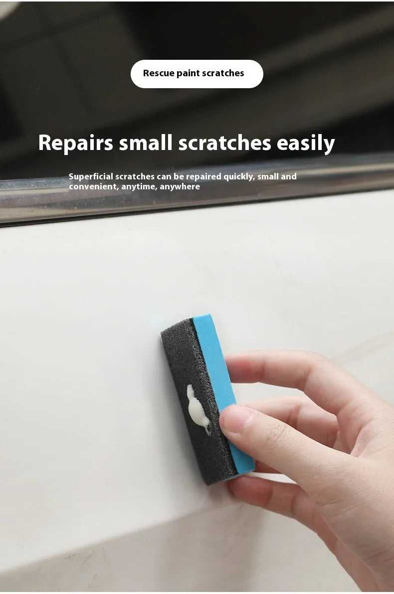 Car repair wax polishing kit with A wax, B wax, and frosted sponge mop for scratch removal